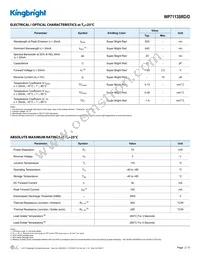 WP7113SRD/D Datasheet Page 2