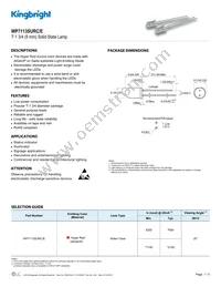 WP7113SURC/E Datasheet Cover