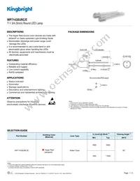 WP7143SURC/E Datasheet Cover