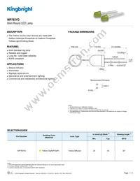 WP793YD Datasheet Cover