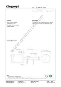 WP813SRD/H Datasheet Cover