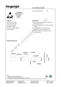 WP9294QBC/G Datasheet Cover