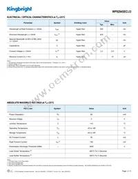 WP9294SEC/J3 Datasheet Page 2