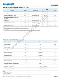 WP934EB/2ID Datasheet Page 2