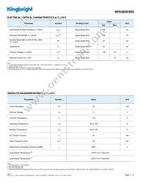 WP934EW/SRD Datasheet Page 2