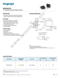 WP934GE/2GD Datasheet Cover