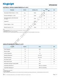 WP934GE/2GD Datasheet Page 2