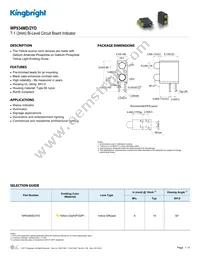 WP934MD/2YD Datasheet Cover