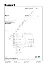 WP934PJ/3GD Datasheet Cover