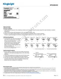WP934SB/4GD Datasheet Page 4