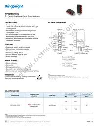 WP934SB/4SRD Datasheet Cover