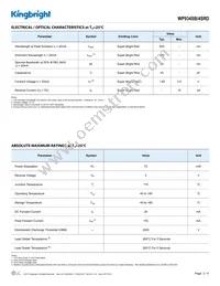 WP934SB/4SRD Datasheet Page 2