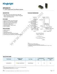 WP934SB/4YD Datasheet Cover