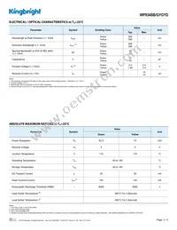 WP934SB/GYGYD Datasheet Page 2