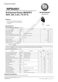 WPB4001-1E Datasheet Cover