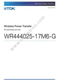 WR444025-17M6-G Datasheet Cover