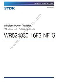 WR524830-16F3-NF-G Datasheet Cover