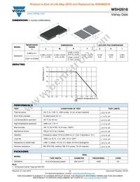 WSH2818R1000FEA Datasheet Page 2