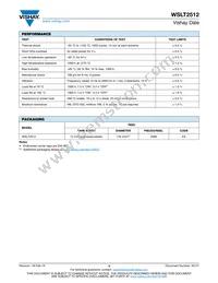 WSLT2512R0620FEB Datasheet Page 3