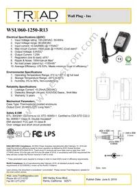 WSU060-1250-R13 Datasheet Cover