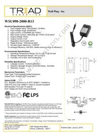 WSU090-2000-R13 Datasheet Cover