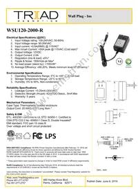 WSU120-2000-R Datasheet Cover