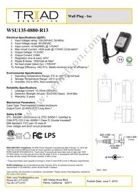 WSU135-0880-R13 Datasheet Cover