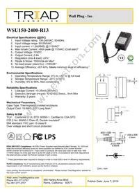 WSU150-2400-R13 Datasheet Cover