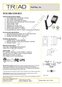 WSU180-1330-R13 Datasheet Cover