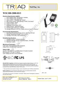 WSU180-2000-R13 Datasheet Cover