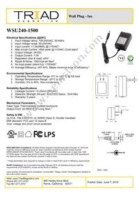 WSU240-1500 Datasheet Cover