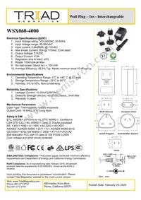 WSX060-4000-R Datasheet Cover
