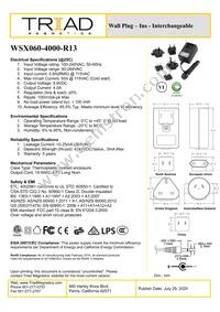 WSX060-4000-R13 Datasheet Cover