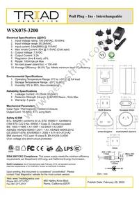 WSX075-3200-R Datasheet Cover
