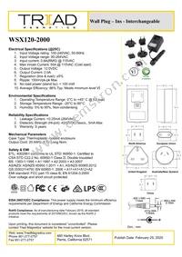 WSX120-2000-R Datasheet Cover