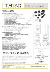 WSX135-1770-R Datasheet Cover