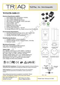 WSX150-1600-13 Datasheet Cover