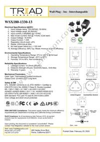 WSX180-1330-13 Datasheet Cover