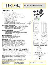 WSX180-1330-R Datasheet Cover
