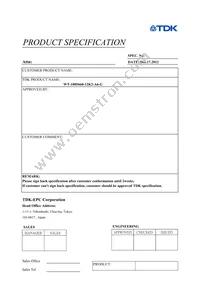 WT-1005660-12K2-A6-G Datasheet Cover