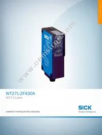 WT27L-2F430A Datasheet Cover