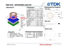 WT545490-11K2-FS Datasheet Cover