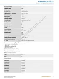 WTB12-3P2411 Datasheet Page 3