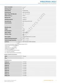 WTB12-3P2433 Datasheet Page 3