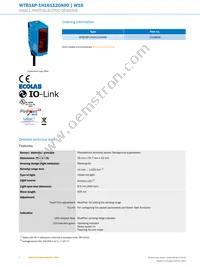 WTB16P-1H161120A00 Datasheet Page 2