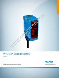 WTB16P-1H161220A00 Datasheet Cover