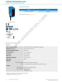 WTB16P-1H161220A00 Datasheet Page 2