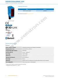 WTB16P-2416112BA00 Datasheet Page 2