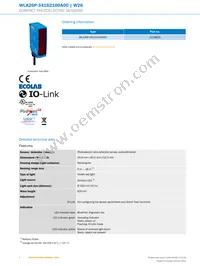 WTB26P-1H161120A00 Datasheet Page 2