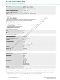 WTB26P-1H161120A00 Datasheet Page 4